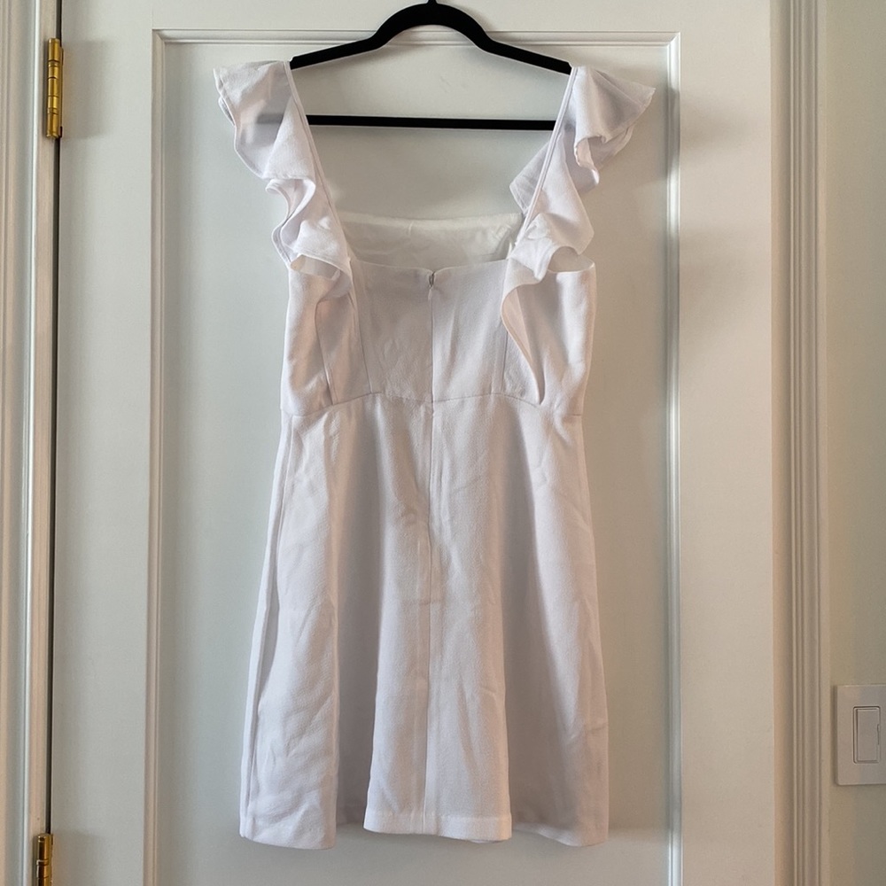 BCBGeneration Ruffle Square Neck Mini Dress - Picture 4 of 6